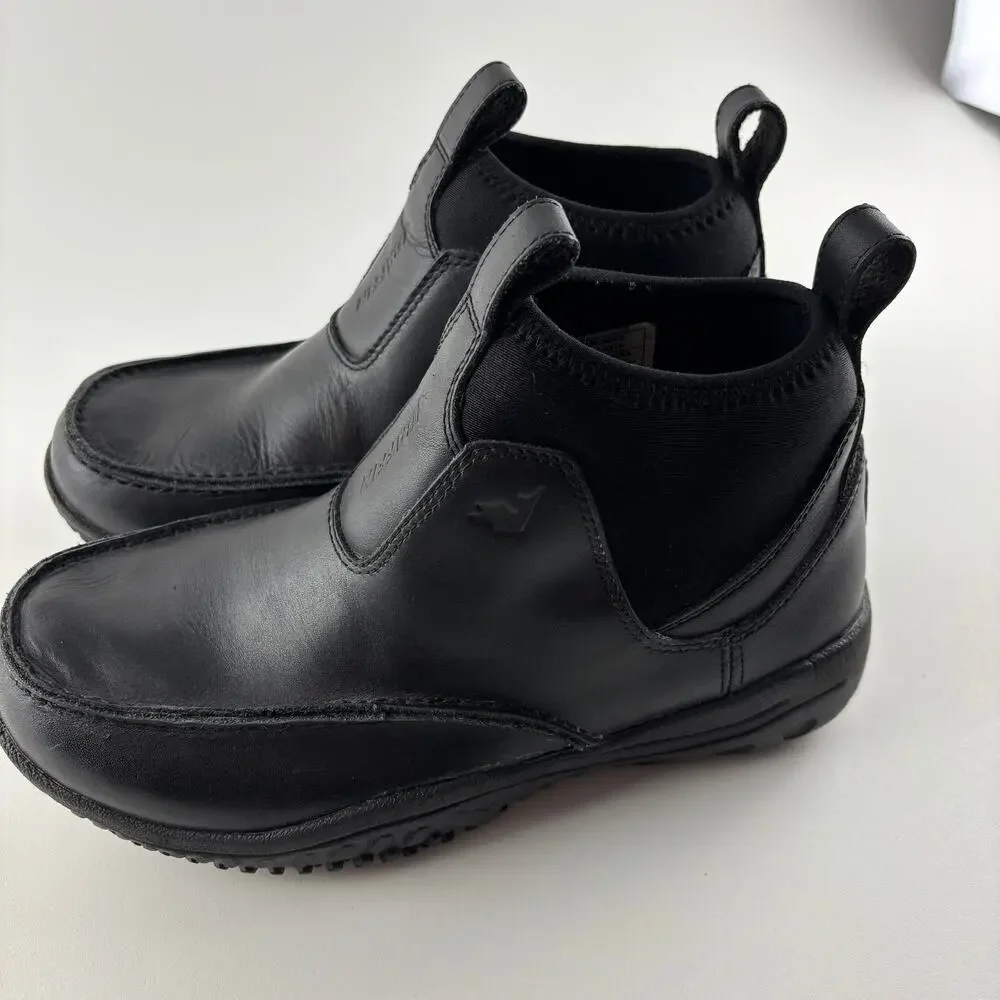 Baffin Ease Mens Black Leather Slip On Ankle Boots Comfort Work Size 9